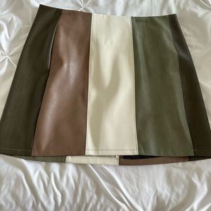 Multi colored Mini skirt
